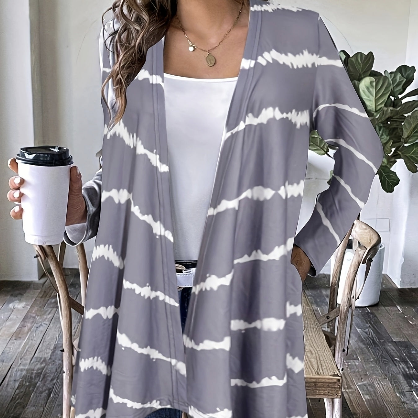 Women’s Printed Open Jacket FitiqueFit