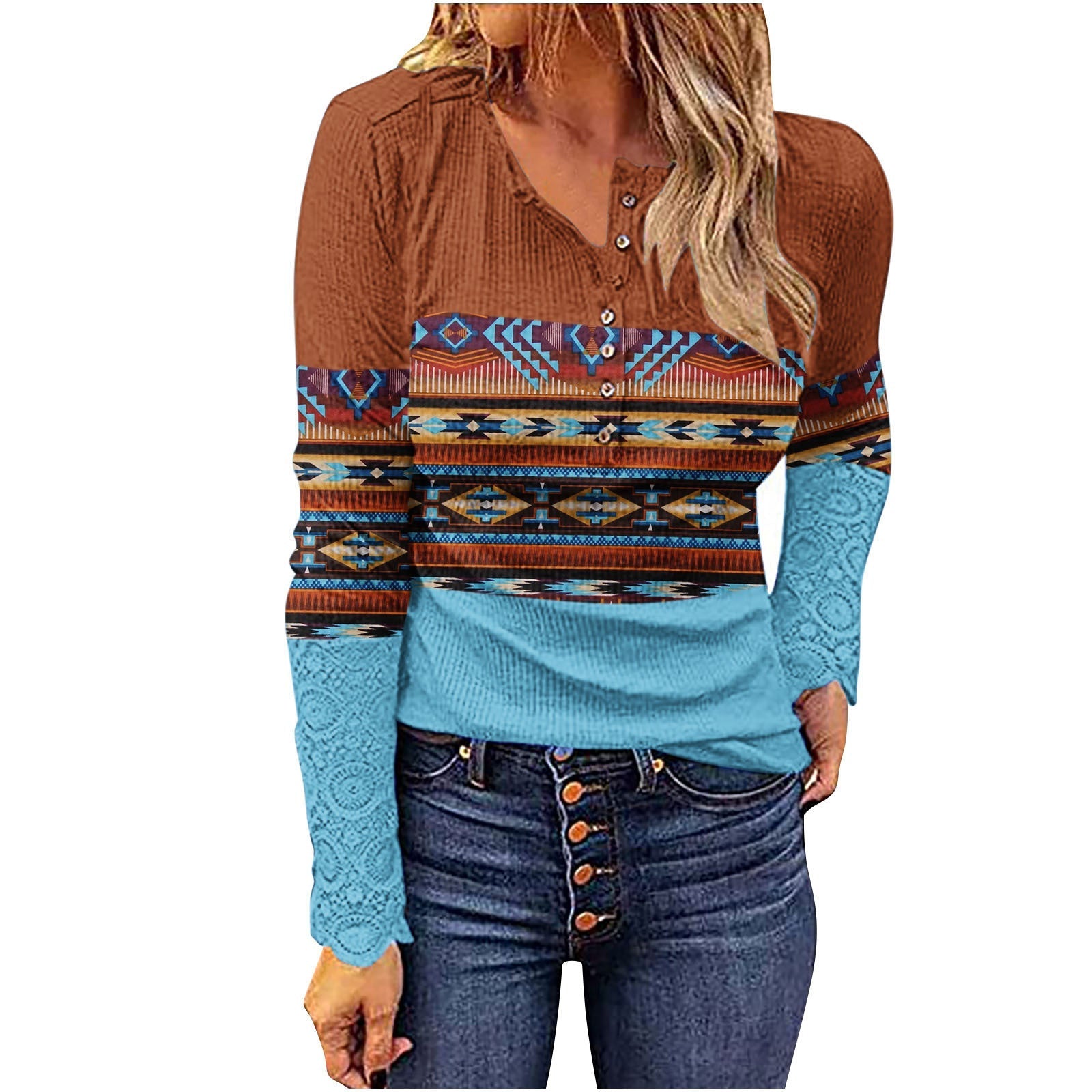 Desert Sunset Cowgirl Knit Top Country in My Heart