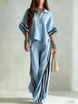Women's Short-Sleeve Shirt & Loose Pants Two-Piece Set FitiqueFit