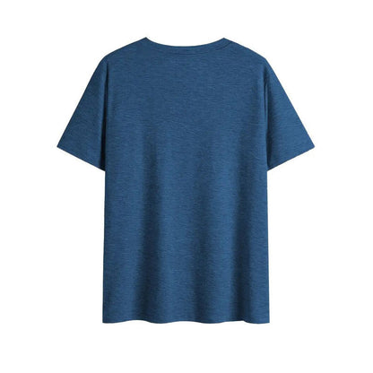 Women's V-Neck T-Shirt Geometric Cross Casual Summer Short Sleeve Top FitiqueFit