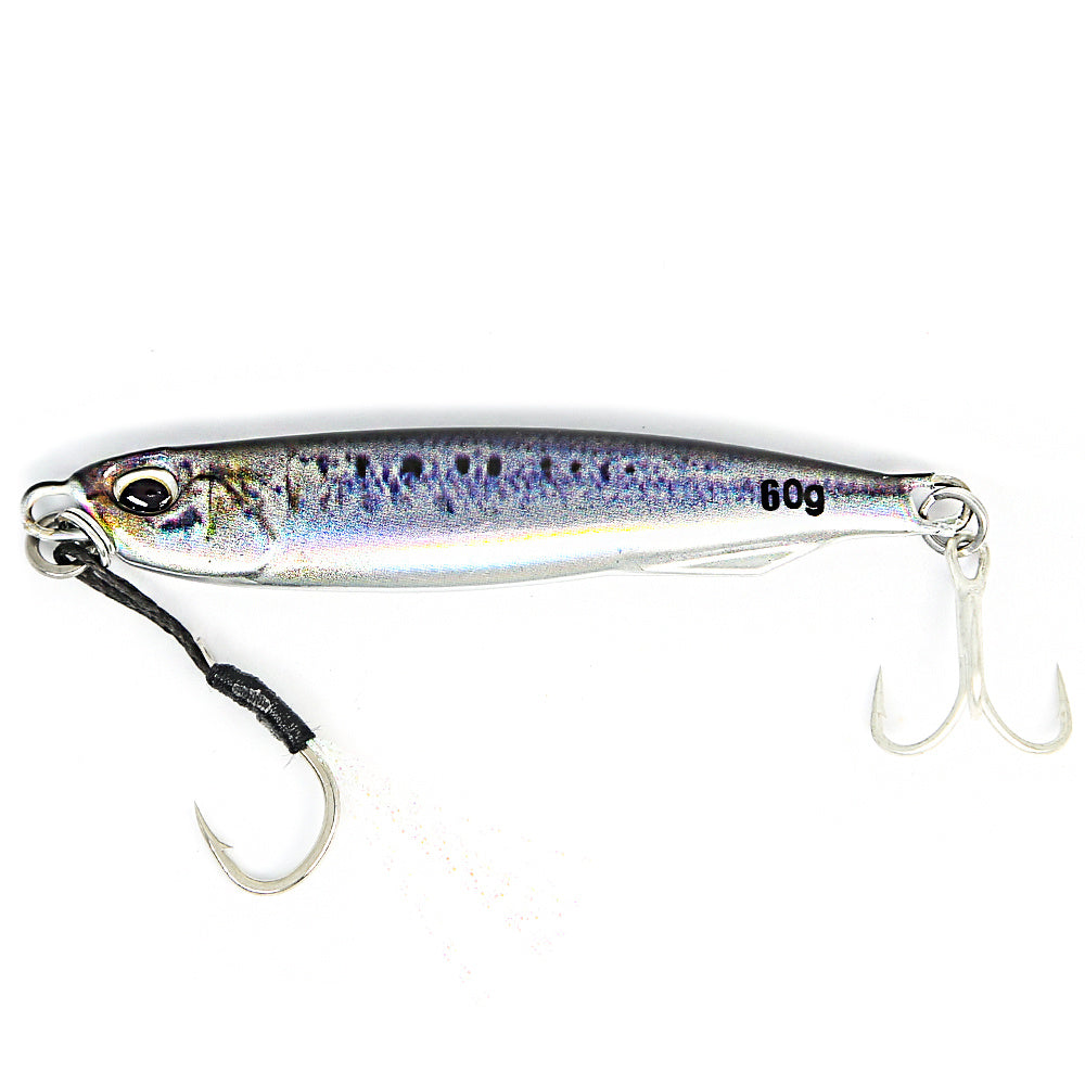 B&U Metal Cast Jig - 3D Printed Spoon Casting Jigging for Saltwater Fishing - 30G/40G/60G Artificial Bait Tackle with Enhanced Durability and Realistic Design NovaCart