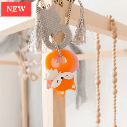 New Sets Baby Silicone Teether Rodent Silicone Animal Fox Teeth Chew Children Goods Stevvex
