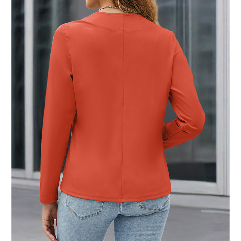 Women’s Plus‑Size Open‑Front Casual Blazer FitiqueFit