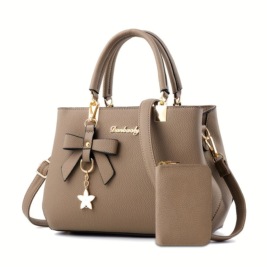 [Elegant Crossbody Handbag] Trendy Elegant Women's Crossbody Handbag | Fashionable Solid Color Design with Adjustable Strap, Zipper Closure & Coin Purse NovaCart
