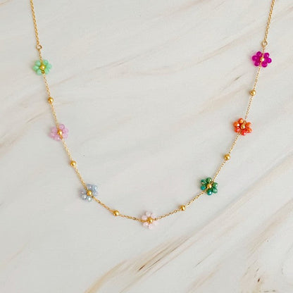 Flower Field Romance Beaded Necklace Shop Style & More | Fresh Looks, Everyday Deals & Free Shipping
