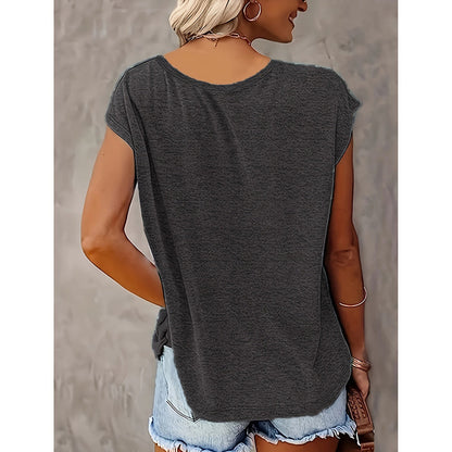 2-Pack Wildflowers Graphic Print V-Neck Tee Tops FitiqueFit