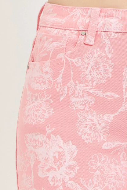 RISEN High Rise Printed Shorts New Era Fashion LLc