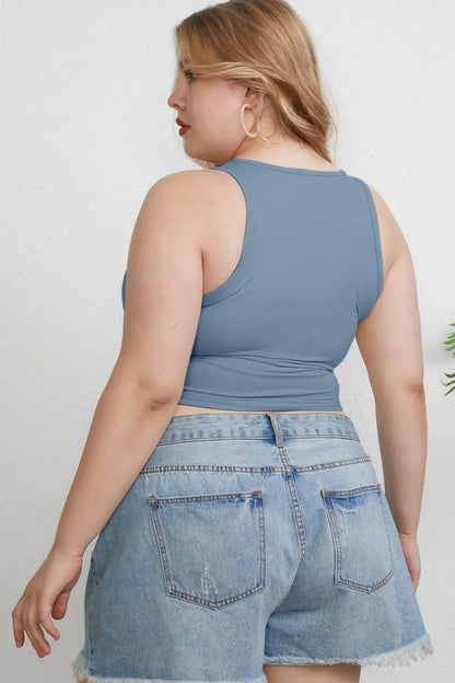 Basic Bae Full Size Round Neck Slim Tank New Era Fashion LLc