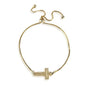 Cross Bracelet -Gold Shop Style & More | Fresh Looks, Everyday Deals & Free Shipping