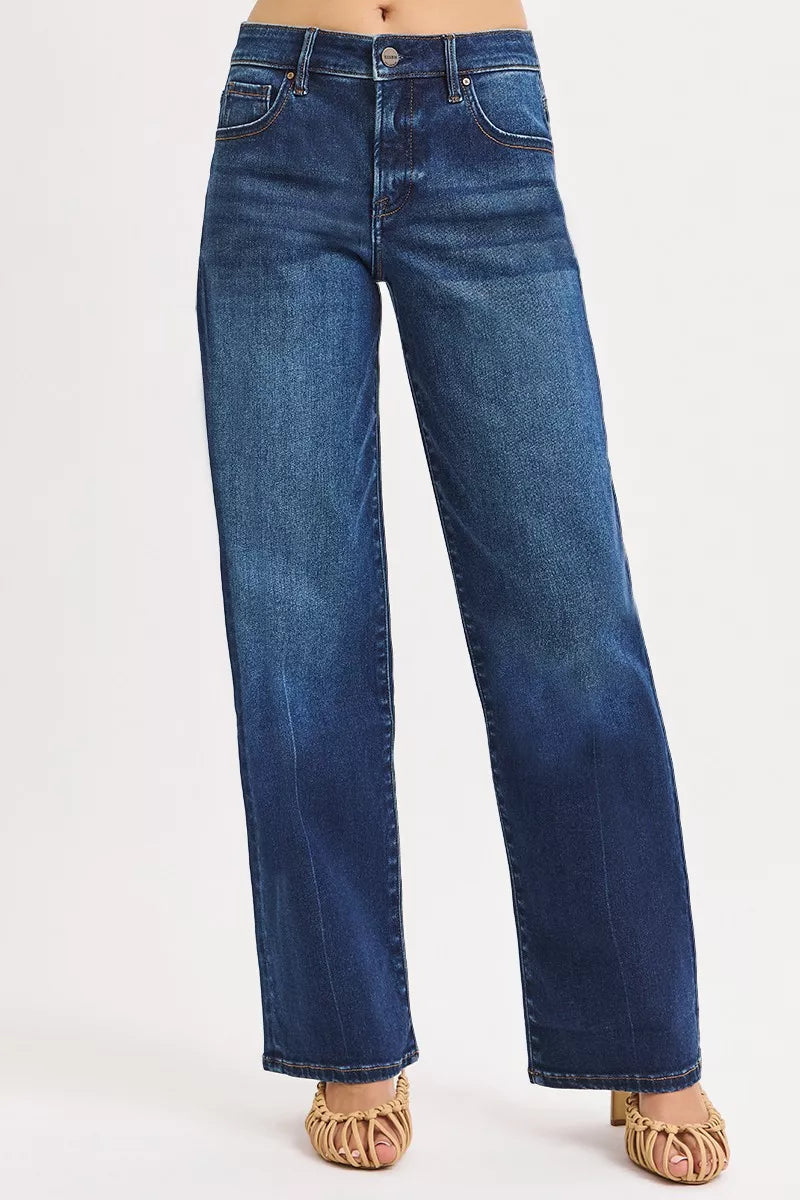 RISEN Mid Rise Wide Baggy Jeans West2East Surf