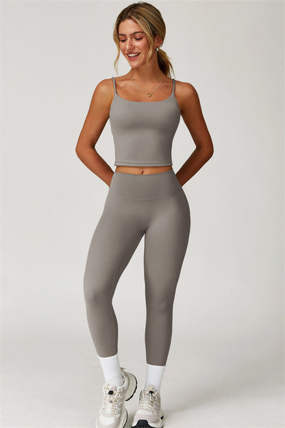 The Agile Crop Top Leggings 2-Piece Set Fitglutes Activewear Gymwear Sportswear & Workout Clothes