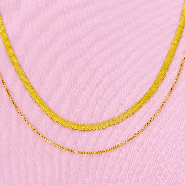 Layered Herringbone Chain Necklace Shop Style & More | Fresh Looks, Everyday Deals & Free Shipping