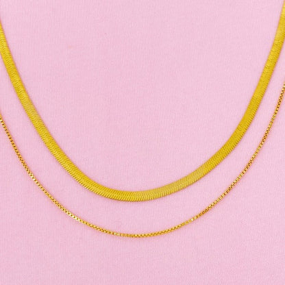 Layered Herringbone Chain Necklace Shop Style & More | Fresh Looks, Everyday Deals & Free Shipping