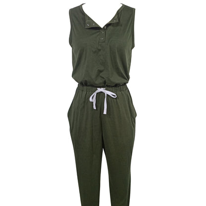 Women’s Off‑Shoulder Button Top & Pocket Pants Set FitiqueFit