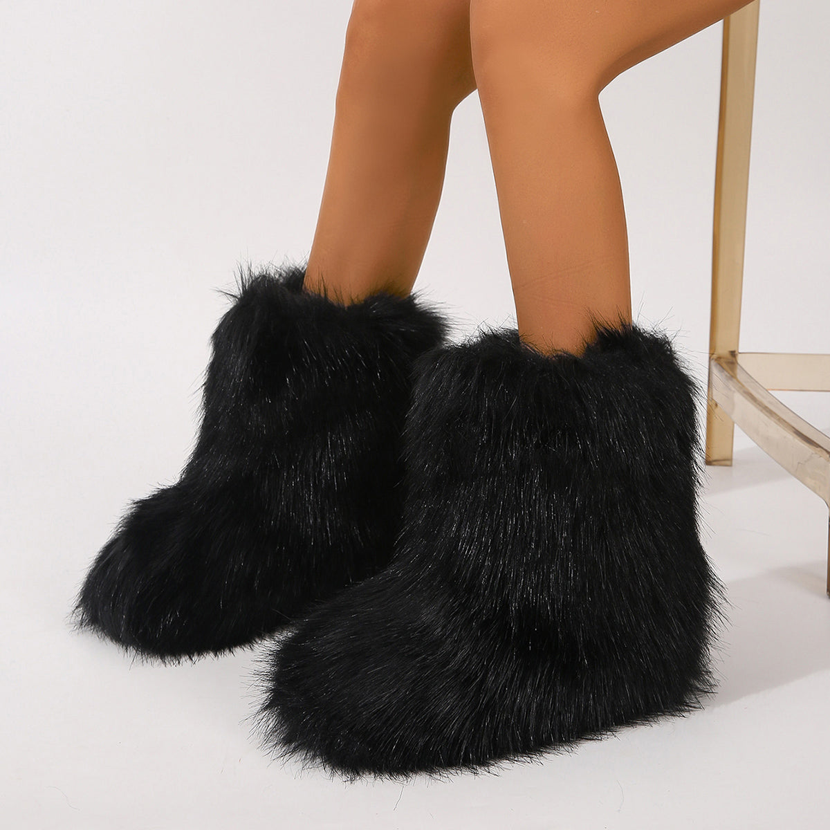 Stylish Personalized Winter Boots For Women - Adorable Spicy Girl Mid-Length Snow Boots, Cozy And Warm See size chart under “more details” The Fashion Celestial