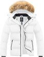 Men'S Hooded Winter Coat Waterproof Puffer Jacket Warmth Winter Jacket
