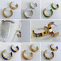 In and out Baguette Stones Small Hoop Earrings Shop Style & More | Fresh Looks, Everyday Deals & Free Shipping