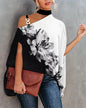 Women's V-Neck Printed Off-Shoulder Vest Top | 6 Prints S–XXL FitiqueFit