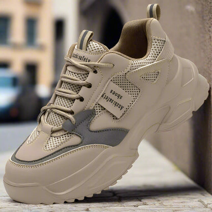 Lightweight Breathable Anti-Smash Work Shoes – Women's Safety Sneakers FitiqueFit