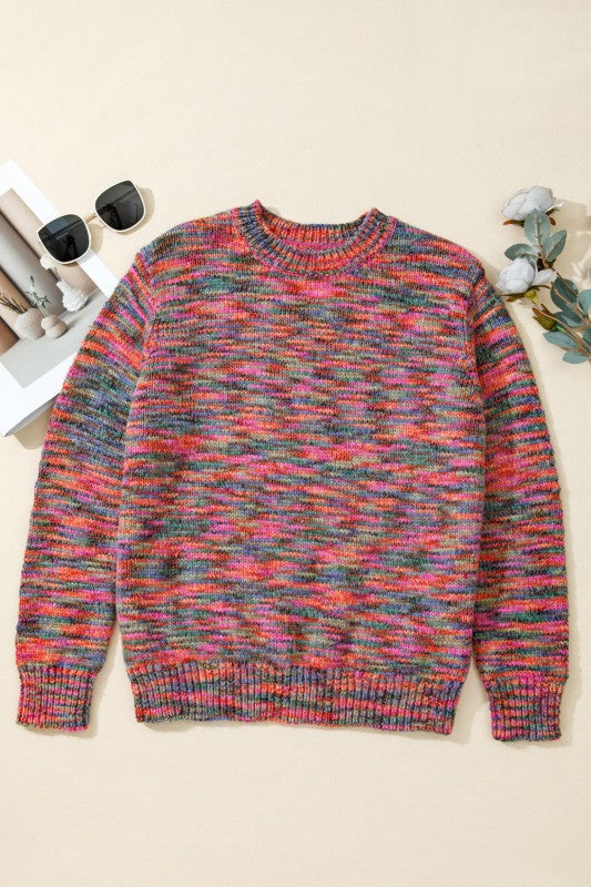 Space Dye Crew Neck Sweater Shop Style & More | Fresh Looks, Everyday Deals & Free Shipping