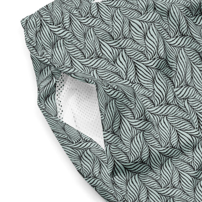 Men's Eco Grey Palm Swim Trunks New Era Fashion LLc