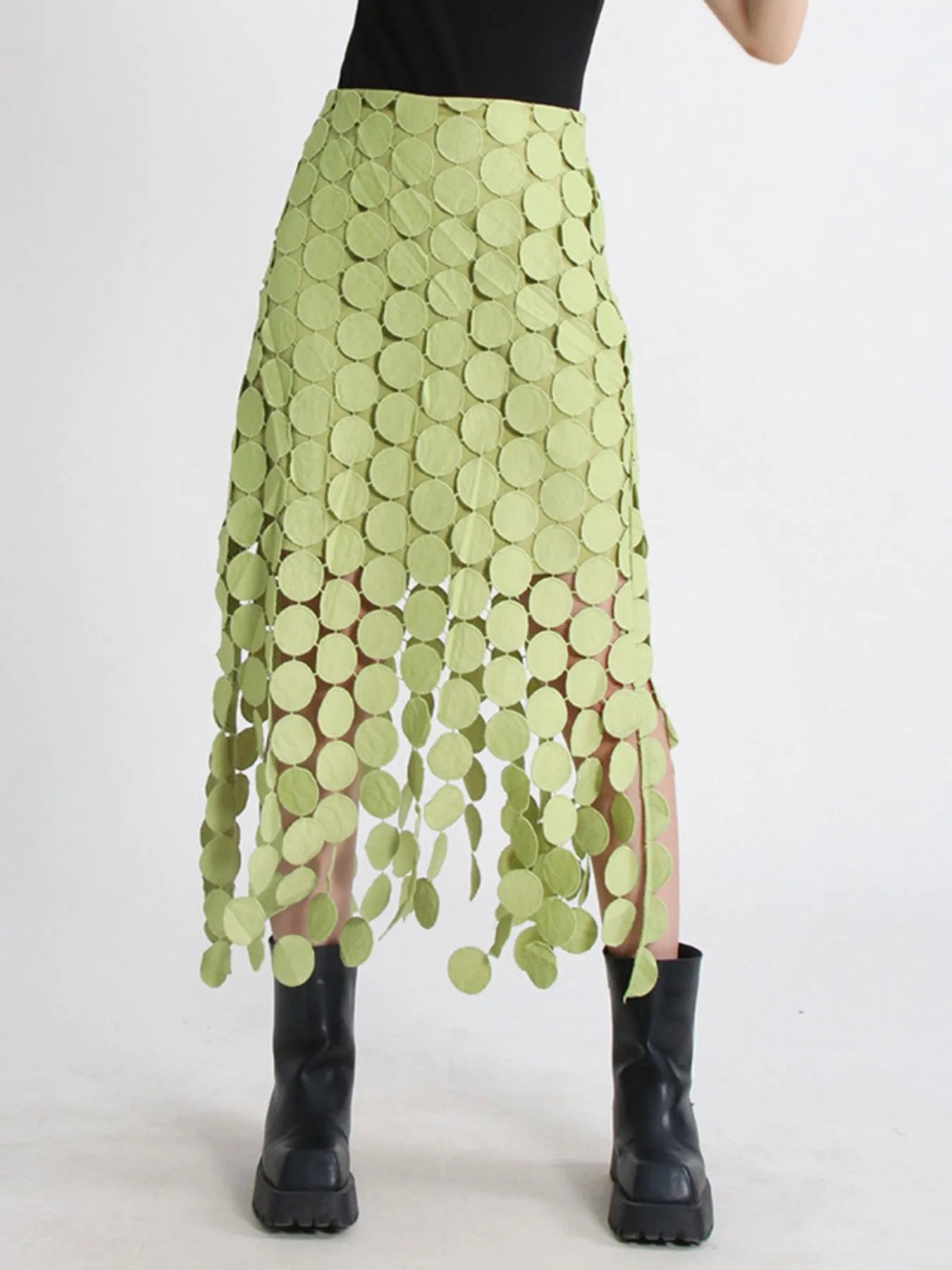 Fringe Midi Skirt See size chart under “more details” The Fashion Celestial
