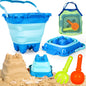 TOY Life Beach Toys Sand Toys Sandbox Toys Beach Toys for Toddlers 1-3 Beach Toys for Kids Ages 4-8 Sand Bucket Baby Beach Toys Sand Castle Building Kit Beach Bucket Summer Toys New Era Fashion LLc