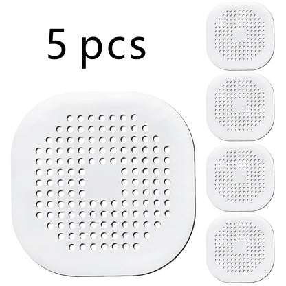5pcs/3pcs/1pc Silicone Hair Filter | Bathtub and Shower Floor Drain Plug, Kitchen Deodorant Plug, Anti-Clogging Sink Filter NovaCart