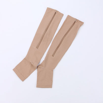 Toeless Compression Socks With Side Zipper For All Day Wear, Sports Socks NovaCart