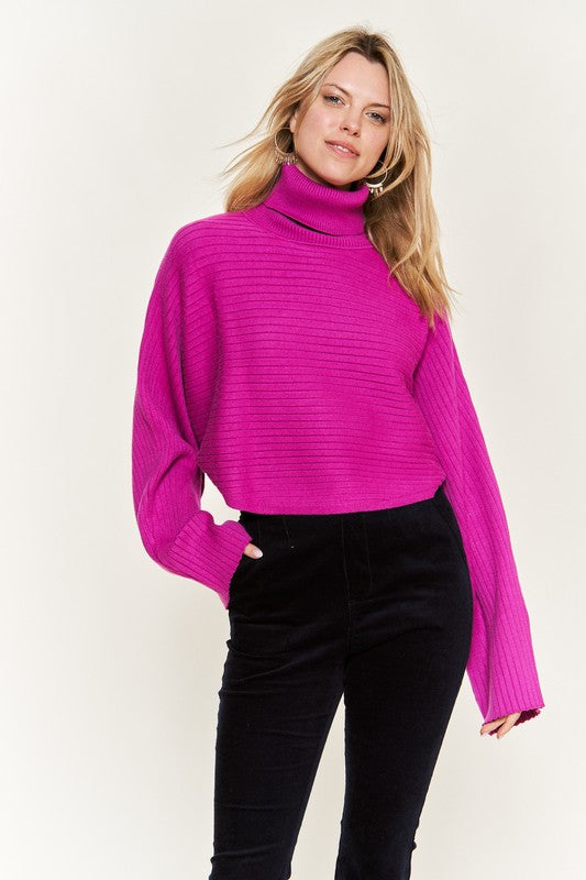 Mock neck wide sleeves top JJK50507 Shop Style & More | Fresh Looks, Everyday Deals & Free Shipping