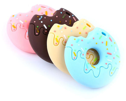 Gingerbread Man Raccoon Donut Silicone Teether Latex Free Teething Toy Baby Gift Food Grade Silicone Stevvex