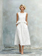Women's Sleeveless High-Waist Ruffle Trim Maxi Dress FitiqueFit