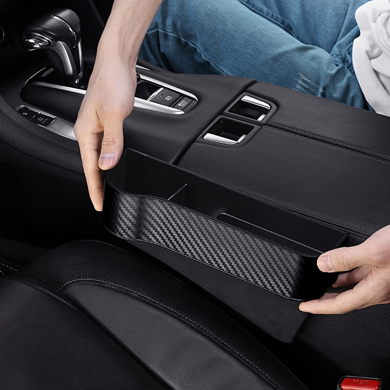Car Seat Gap Organizer with Cup Holder - Lightweight ABS Storage Box for Console Side Pockets, Front Seat Accessory for Enhanced Organization, Car Storag NovaCart