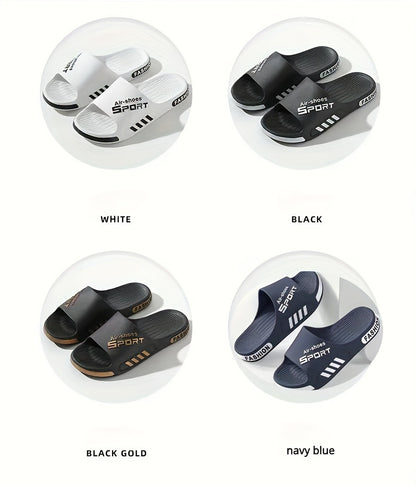 Affordable Summer Casual Slides for Men, Suitable for Outdoor Use And Home Bathrooms, Made of Non-Slip PVC NovaCart