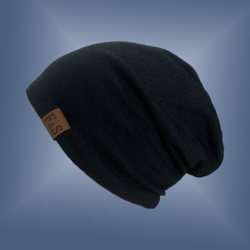Unisex Beanie | Black, Lightweight, Fabric, Toggle Closure, Urban Style, Ideal for Spring/Fall/Winter NovaCart