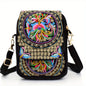 Women's Embroidered Crossbody Bag, Mini Shoulder Bag, Portable Double-Layer Wallet, Phone Pouch NovaCart