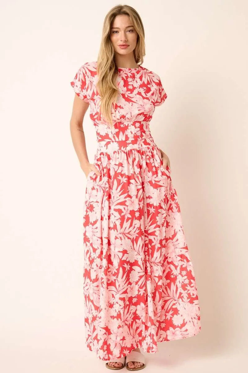 Mittoshop Tropical Print Top and Skirt Set West2East Surf