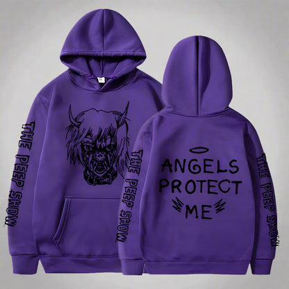 Angel and Devil Hoodie – Unisex Couple Graphic Pullover Sweatshirt FitiqueFit
