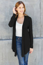 Basic Bae Full Size Open Front Long Sleeve Cardigan New Era Fashion LLc