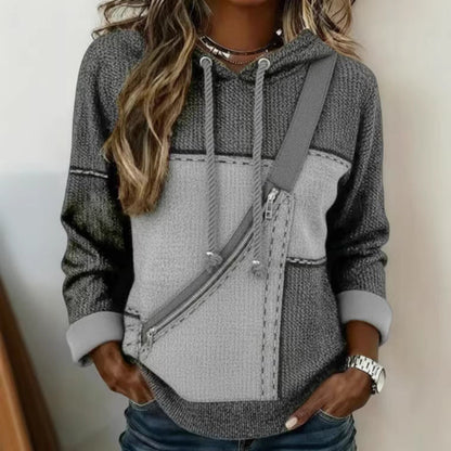 Women’s 3D Printed Hooded Sweatshirt – Long Sleeve Pullover FitiqueFit