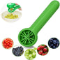 PANCERKA Portable Fruit Cutter - No Blade, Easy Grip Handle, Ergonomic Design for Safe Slicing, Dishwasher Safe, Ideal for Grapes, Cherries, Tomatoes, Strawberries, and Small Fruits, Fruit Slicing Tool | Ergonomic Handle | Du NovaCart