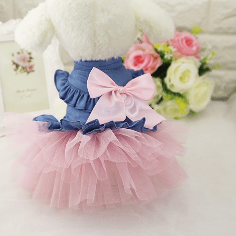 Cute Dog Dress with Mesh Design NovaCart