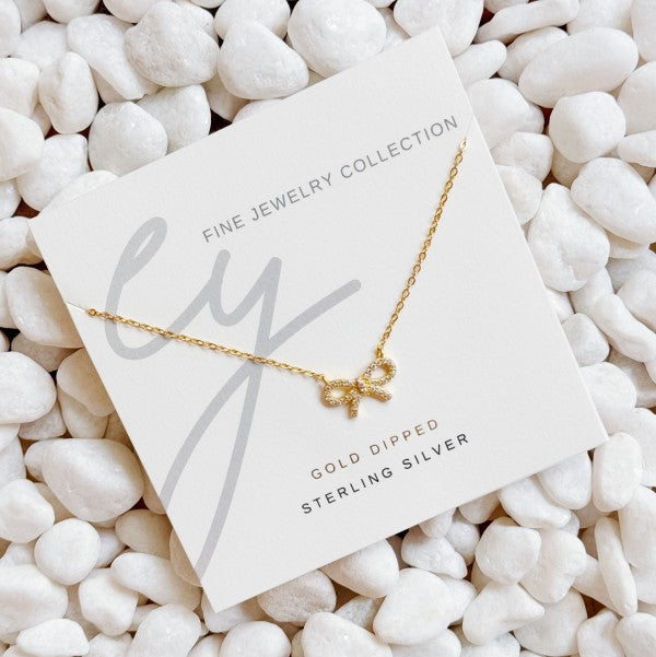 Shine Classy Bow Sterling Silver Necklace Shop Style & More | Fresh Looks, Everyday Deals & Free Shipping