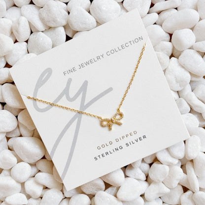 Shine Classy Bow Sterling Silver Necklace Shop Style & More | Fresh Looks, Everyday Deals & Free Shipping