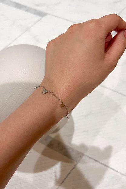 Flutter Linked Charm bracelet | Silver Shop Style & More | Fresh Looks, Everyday Deals & Free Shipping