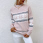 Women’s Snowflake Pullover Sweater — Cozy Winter Knit Top FitiqueFit