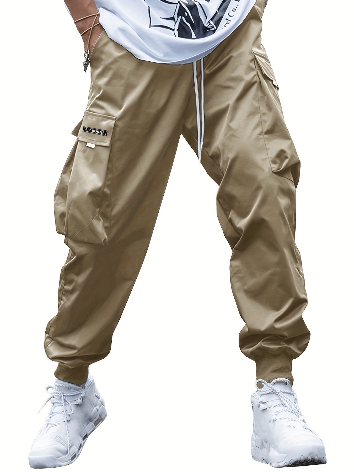 Men’s Multi‑Pocket Drawstring Cargo Pants FitiqueFit