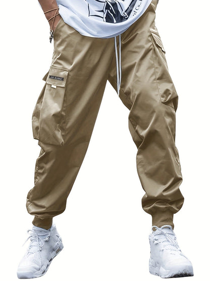 Men’s Multi‑Pocket Drawstring Cargo Pants FitiqueFit