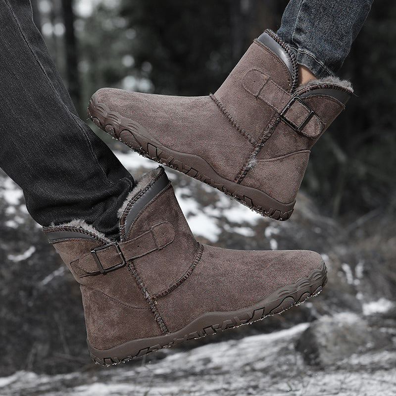 Unisex Warm Fleece-Lined Snow Boots – Anti-Slip Winter Boots for Men & Women FitiqueFit