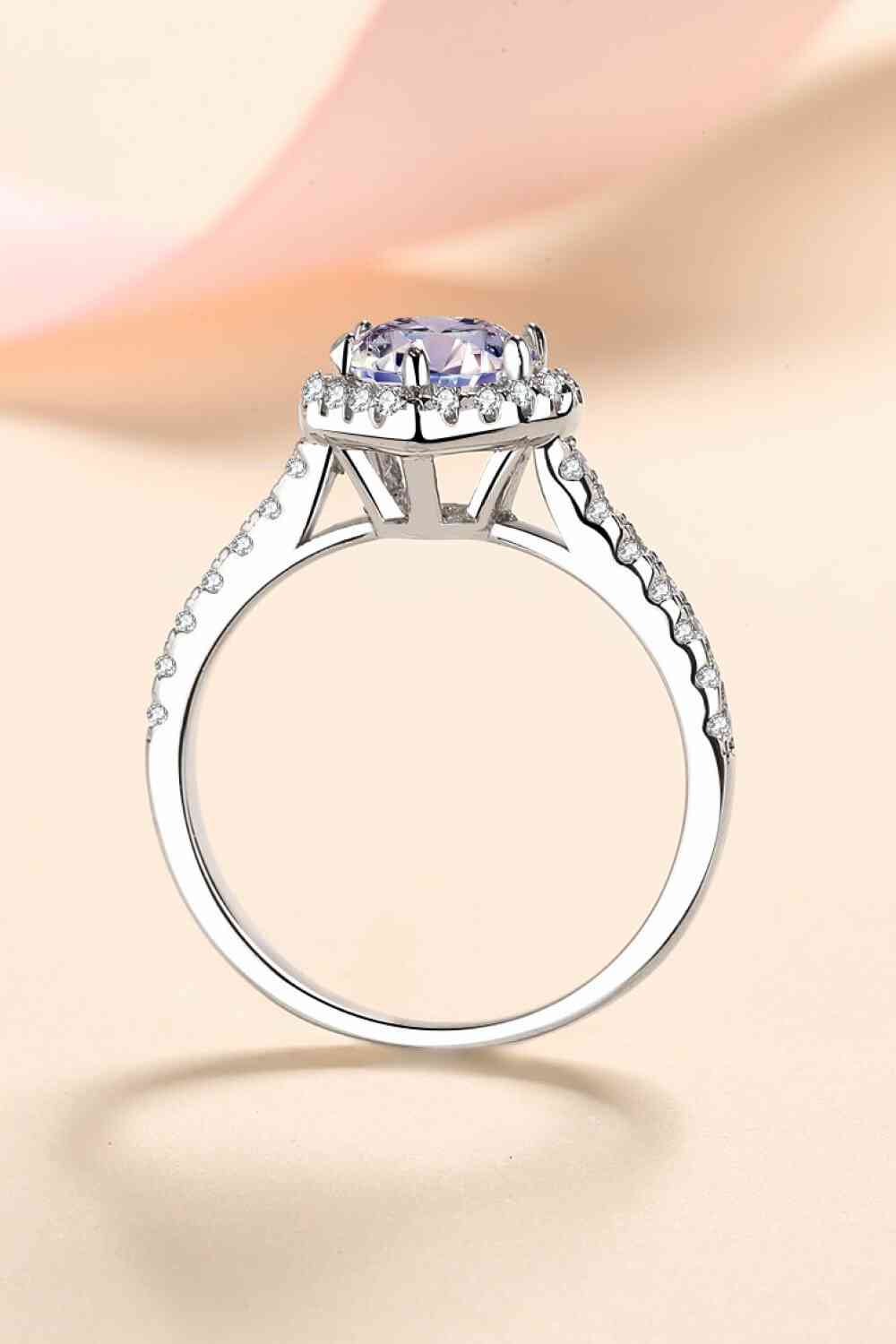 LuxeSpark 1 Carat Moissanite Heart-Shaped Ring – Timeless Elegance in Sterling Silver See size chart under “more details” The Fashion Celestial